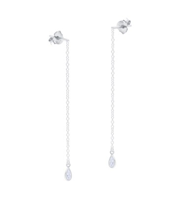 Dangling Chain Silver Earring STC-2228